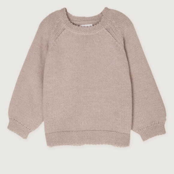 Oak + fort tan wide sleeve wool blend sweater - Picture 2 of 6